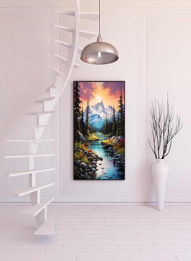 TREXEE DIY 5D Diamond Painting Kits for Adults Beginners & Kids , Mountain Sunset Diamond Art Kit, Diamond Paint By Numbers DIY Full Round Drill Diamond Dot Gem Art Kits for Adults,Home Wall Decor (12x16 inch) Unframed - Image 3